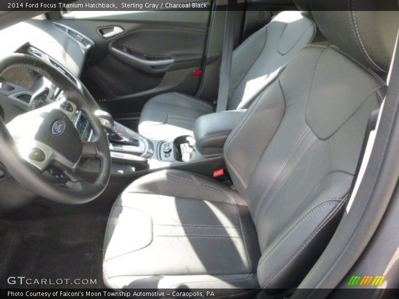 Sterling Gray / Charcoal Black 2014 Ford Focus Titanium Hatchback