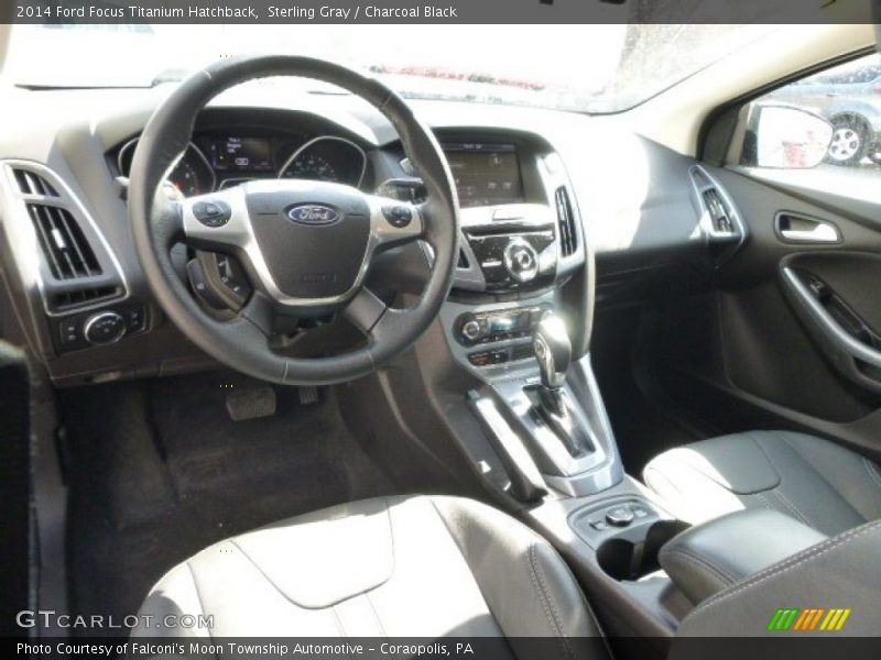 Sterling Gray / Charcoal Black 2014 Ford Focus Titanium Hatchback