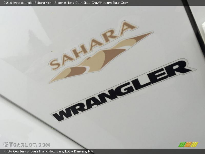 Stone White / Dark Slate Gray/Medium Slate Gray 2010 Jeep Wrangler Sahara 4x4