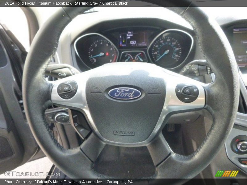 Sterling Gray / Charcoal Black 2014 Ford Focus Titanium Hatchback