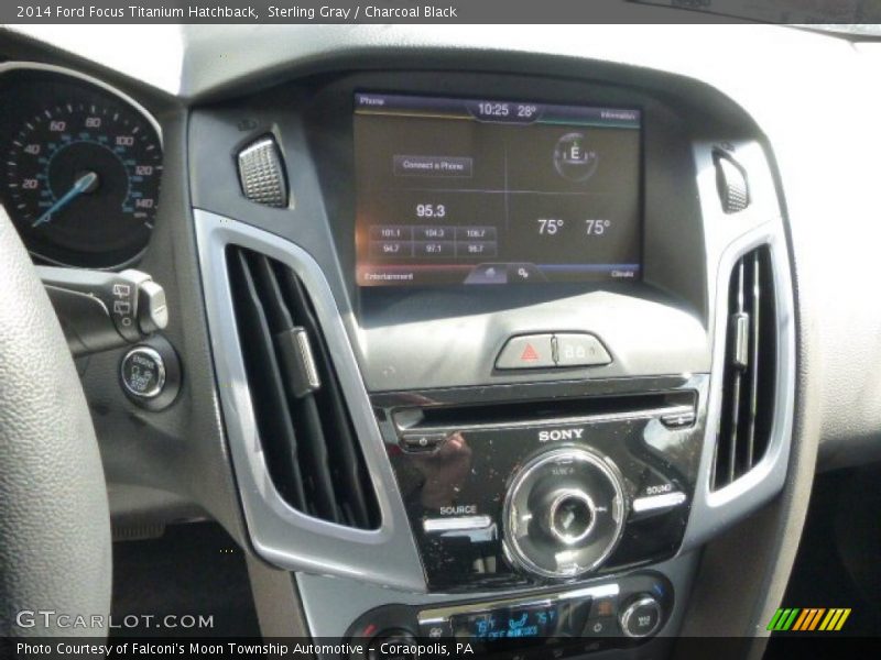 Sterling Gray / Charcoal Black 2014 Ford Focus Titanium Hatchback