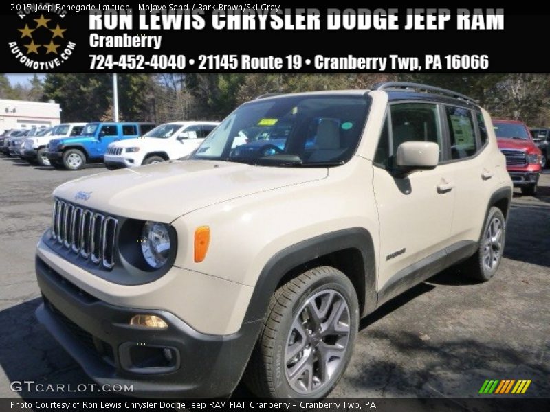 Mojave Sand / Bark Brown/Ski Gray 2015 Jeep Renegade Latitude