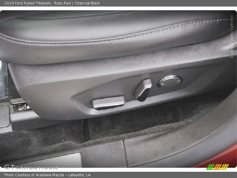 Ruby Red / Charcoal Black 2014 Ford Fusion Titanium