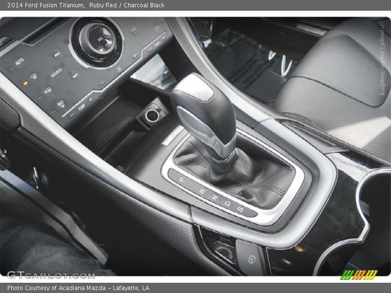 Ruby Red / Charcoal Black 2014 Ford Fusion Titanium