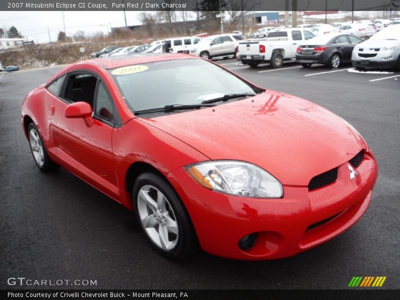 Pure Red / Dark Charcoal 2007 Mitsubishi Eclipse GS Coupe