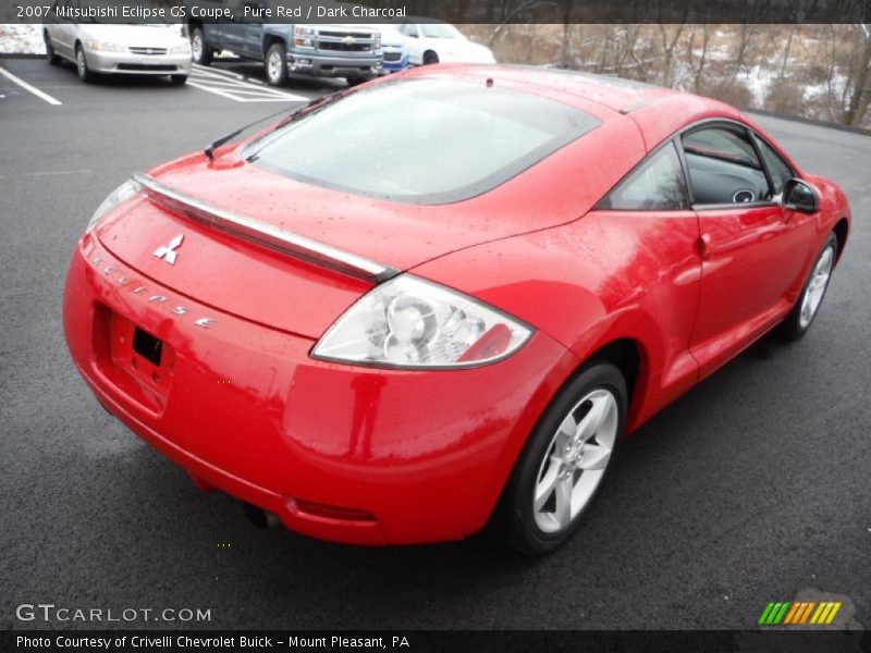 Pure Red / Dark Charcoal 2007 Mitsubishi Eclipse GS Coupe