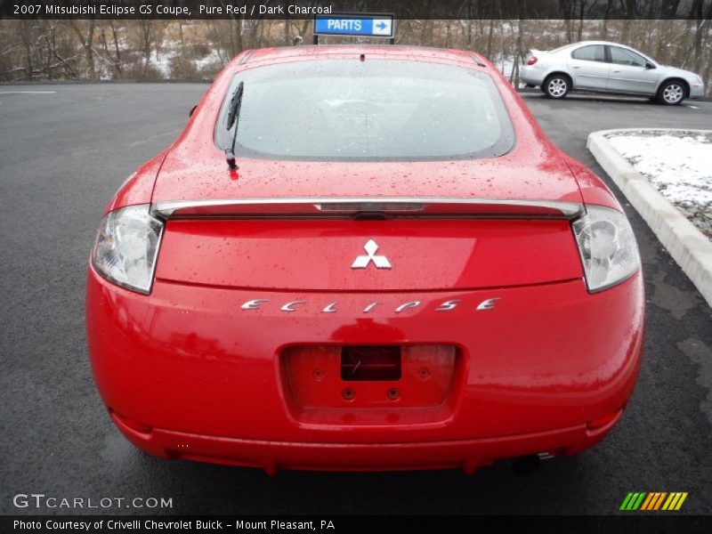 Pure Red / Dark Charcoal 2007 Mitsubishi Eclipse GS Coupe