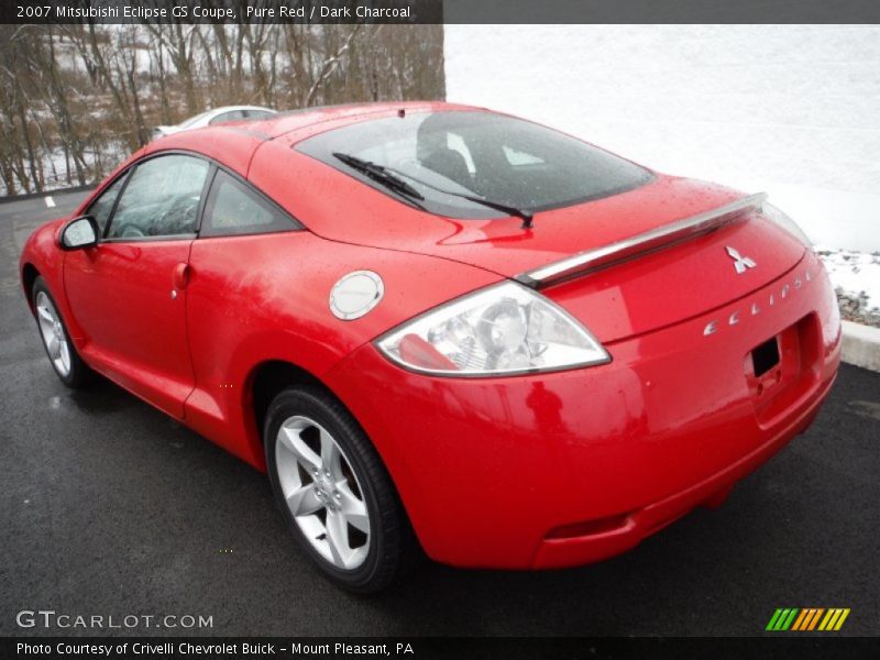 Pure Red / Dark Charcoal 2007 Mitsubishi Eclipse GS Coupe