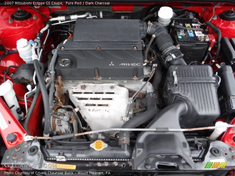 Pure Red / Dark Charcoal 2007 Mitsubishi Eclipse GS Coupe