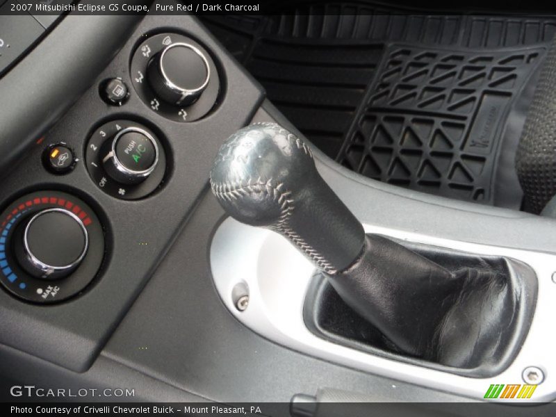 Pure Red / Dark Charcoal 2007 Mitsubishi Eclipse GS Coupe