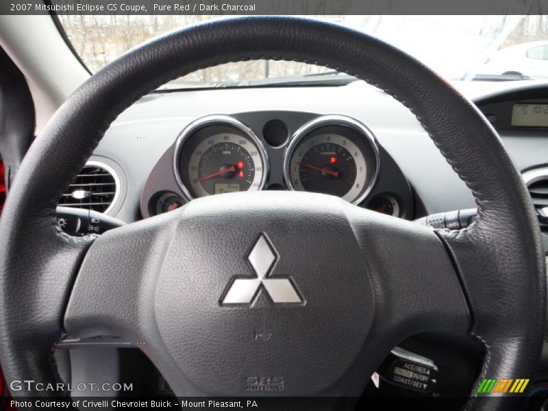 Pure Red / Dark Charcoal 2007 Mitsubishi Eclipse GS Coupe