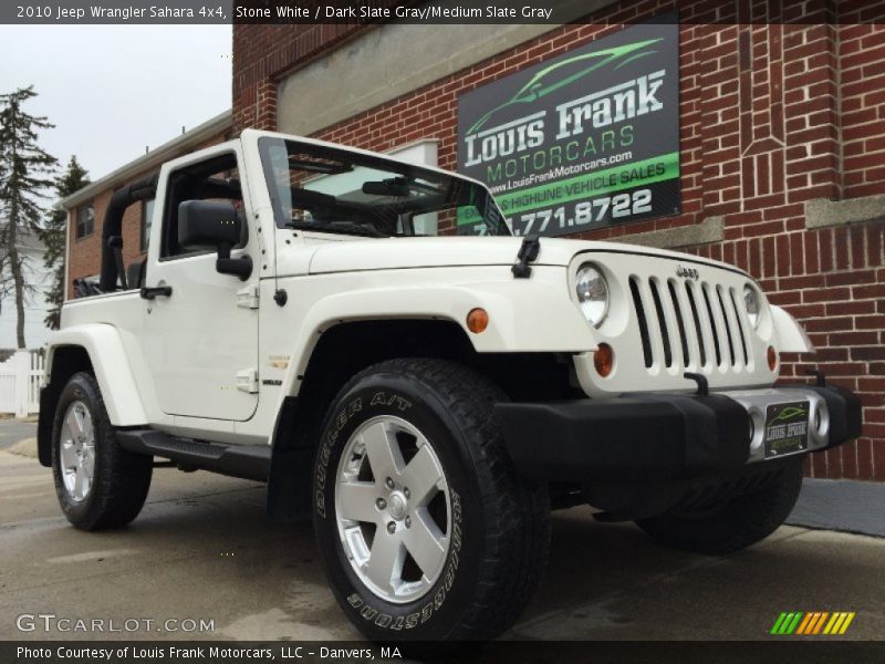 Stone White / Dark Slate Gray/Medium Slate Gray 2010 Jeep Wrangler Sahara 4x4