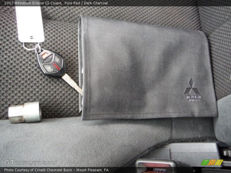 Pure Red / Dark Charcoal 2007 Mitsubishi Eclipse GS Coupe