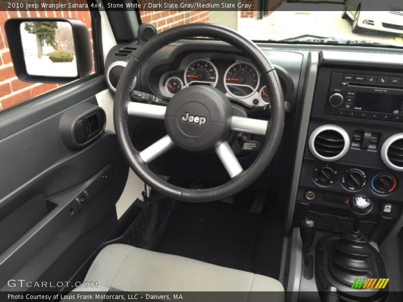 Stone White / Dark Slate Gray/Medium Slate Gray 2010 Jeep Wrangler Sahara 4x4