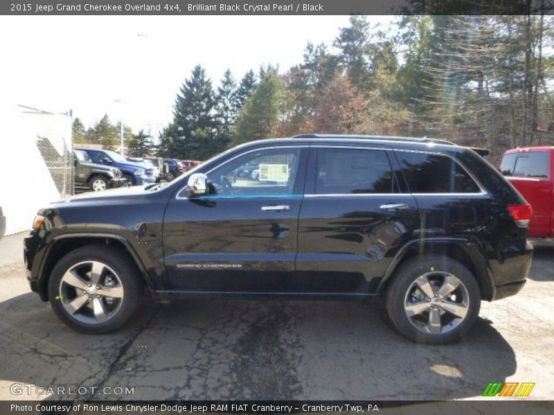 Brilliant Black Crystal Pearl / Black 2015 Jeep Grand Cherokee Overland 4x4