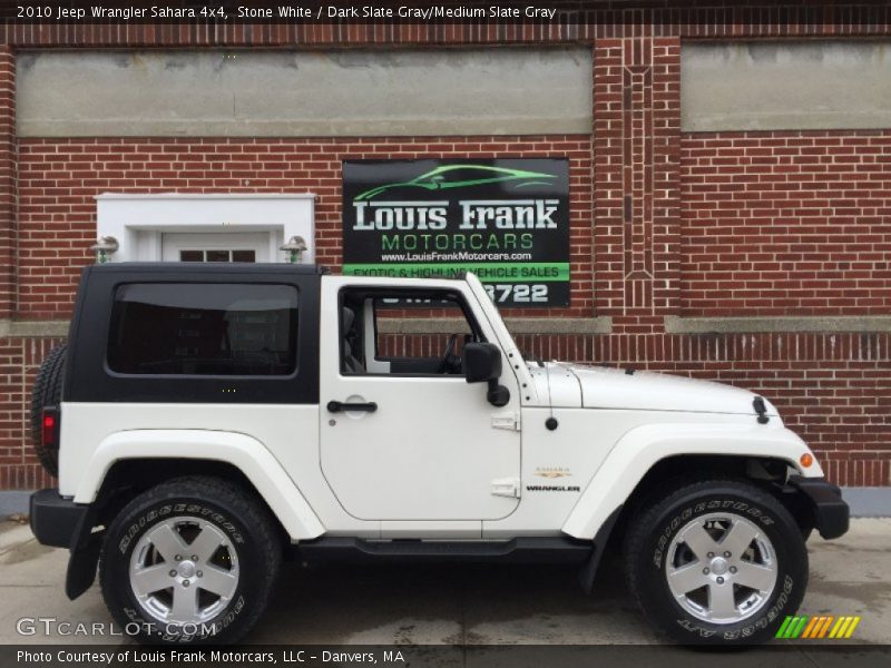 Stone White / Dark Slate Gray/Medium Slate Gray 2010 Jeep Wrangler Sahara 4x4