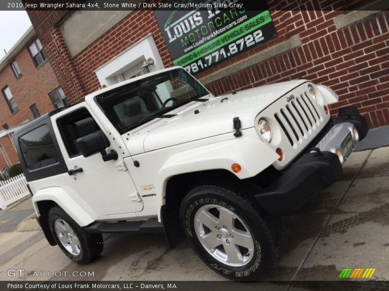 Stone White / Dark Slate Gray/Medium Slate Gray 2010 Jeep Wrangler Sahara 4x4