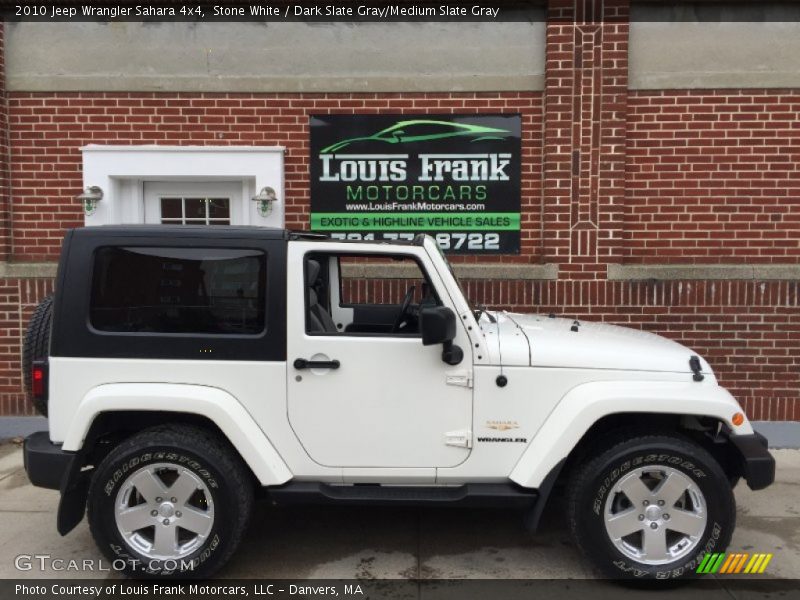 Stone White / Dark Slate Gray/Medium Slate Gray 2010 Jeep Wrangler Sahara 4x4