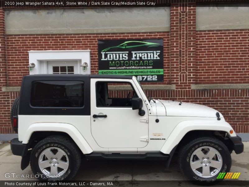 Stone White / Dark Slate Gray/Medium Slate Gray 2010 Jeep Wrangler Sahara 4x4
