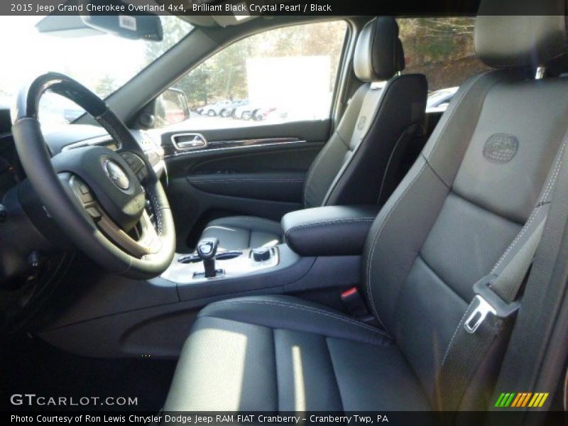 Brilliant Black Crystal Pearl / Black 2015 Jeep Grand Cherokee Overland 4x4