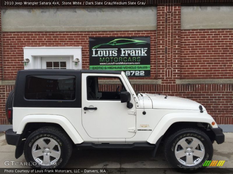 Stone White / Dark Slate Gray/Medium Slate Gray 2010 Jeep Wrangler Sahara 4x4