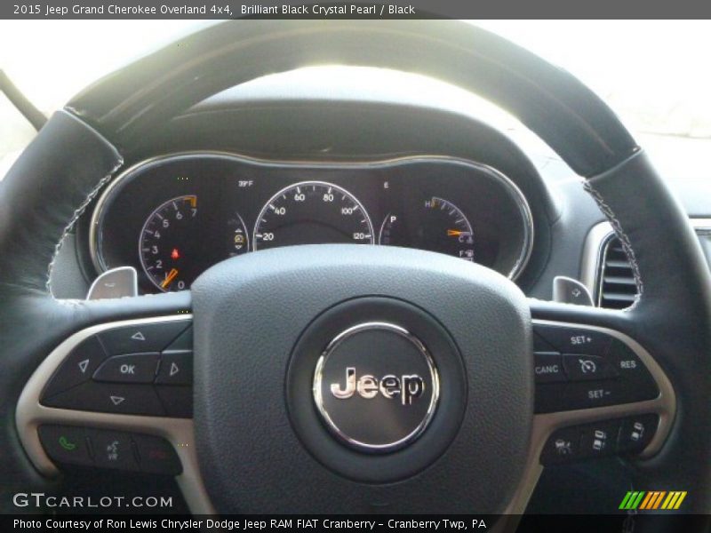 Brilliant Black Crystal Pearl / Black 2015 Jeep Grand Cherokee Overland 4x4