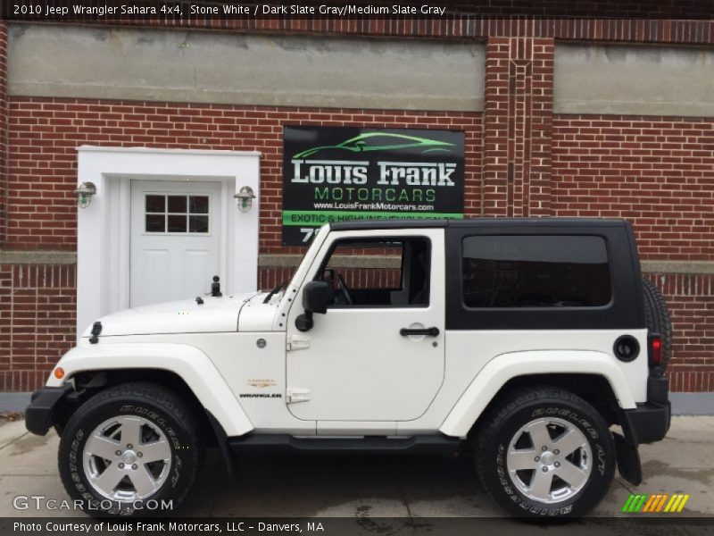 Stone White / Dark Slate Gray/Medium Slate Gray 2010 Jeep Wrangler Sahara 4x4