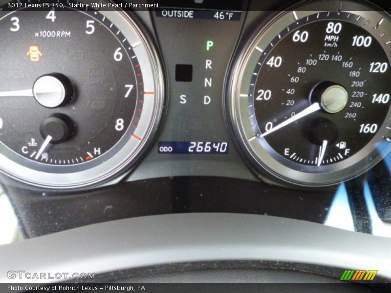 Starfire White Pearl / Parchment 2012 Lexus ES 350