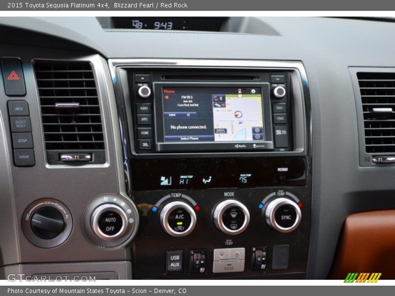 Controls of 2015 Sequoia Platinum 4x4