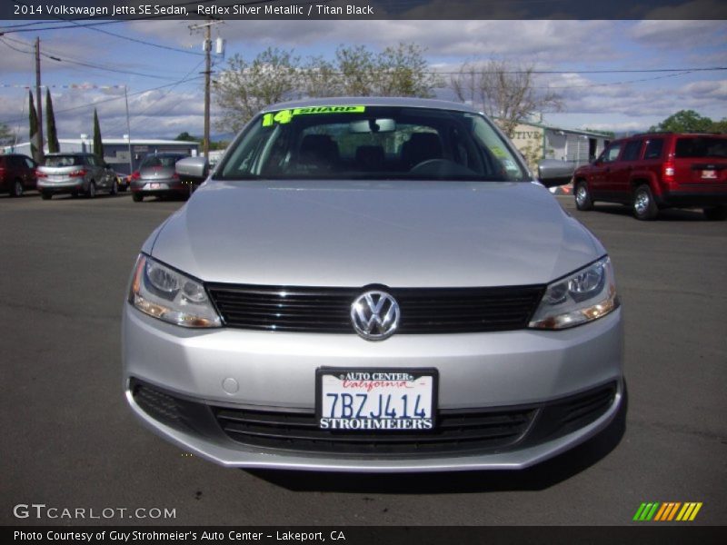 Reflex Silver Metallic / Titan Black 2014 Volkswagen Jetta SE Sedan