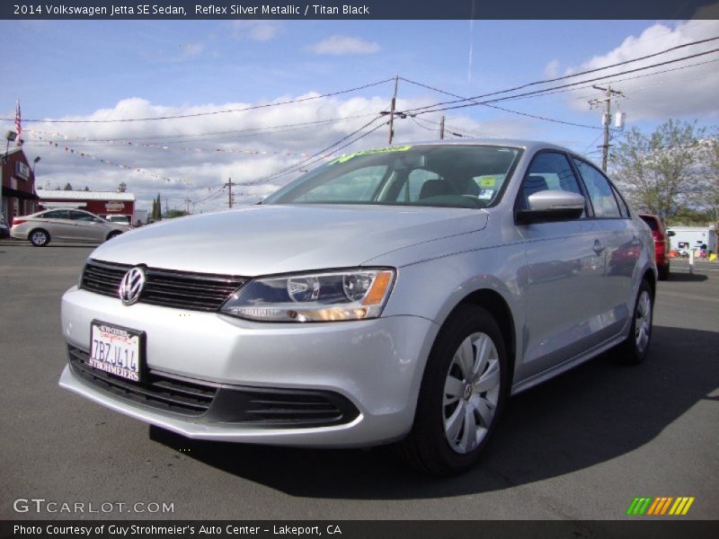 Reflex Silver Metallic / Titan Black 2014 Volkswagen Jetta SE Sedan