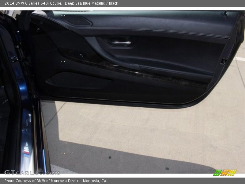 Deep Sea Blue Metallic / Black 2014 BMW 6 Series 640i Coupe