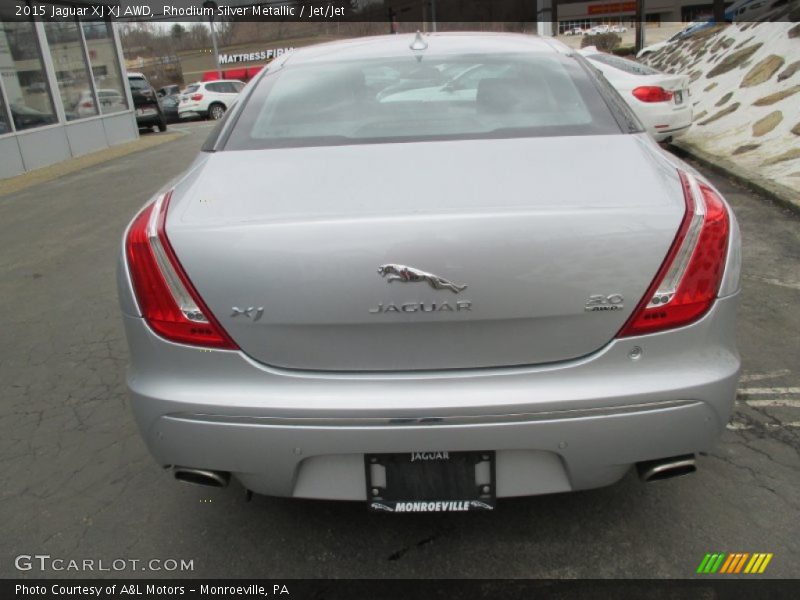 Rhodium Silver Metallic / Jet/Jet 2015 Jaguar XJ XJ AWD