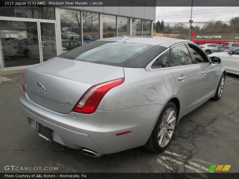 Rhodium Silver Metallic / Jet/Jet 2015 Jaguar XJ XJ AWD