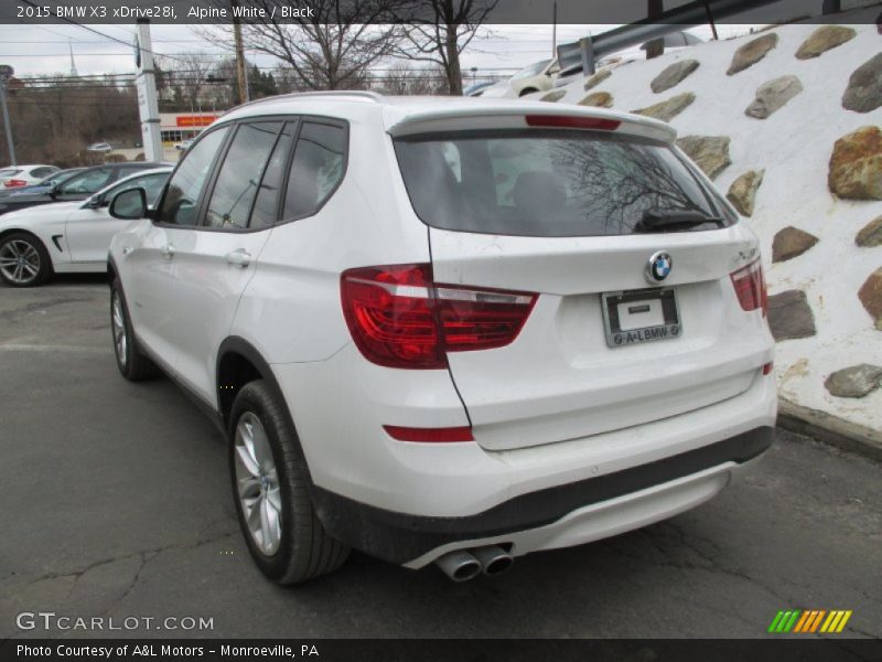 Alpine White / Black 2015 BMW X3 xDrive28i