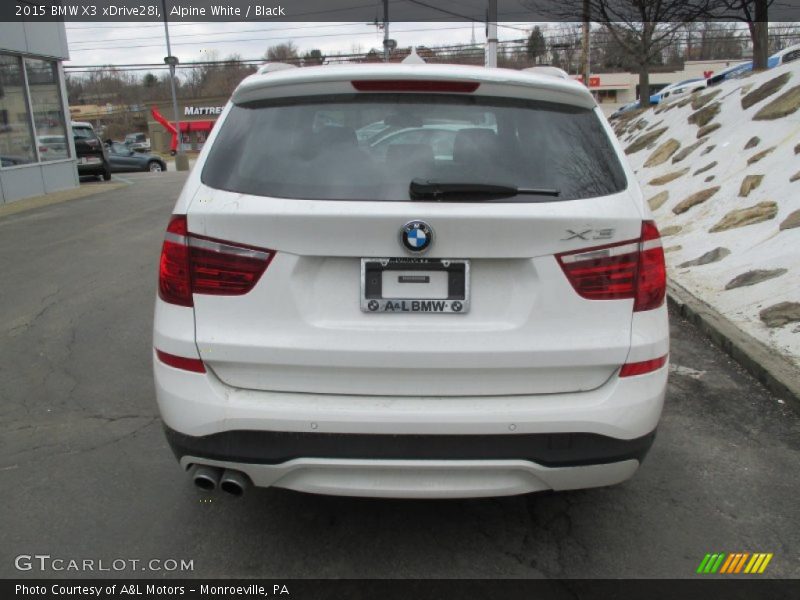 Alpine White / Black 2015 BMW X3 xDrive28i