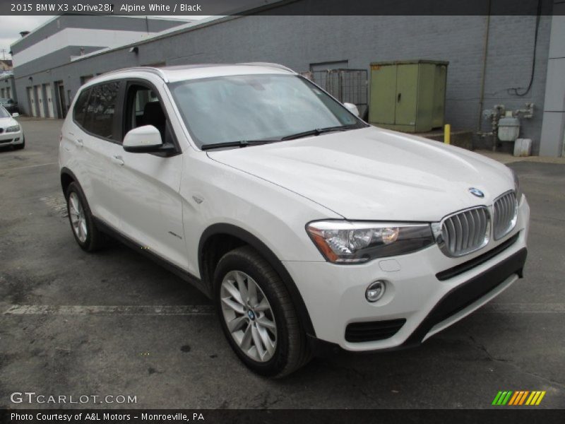 Alpine White / Black 2015 BMW X3 xDrive28i