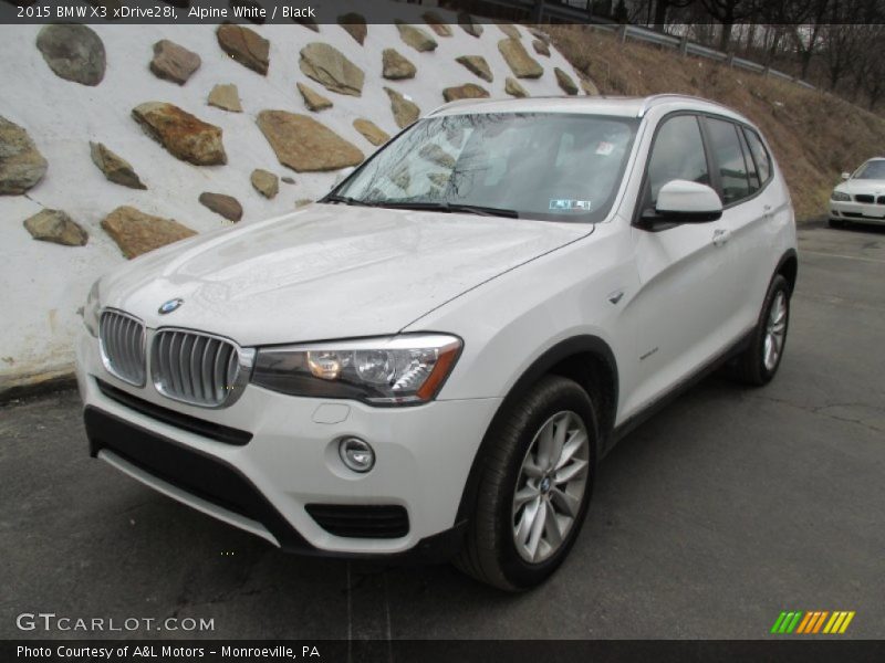 Alpine White / Black 2015 BMW X3 xDrive28i