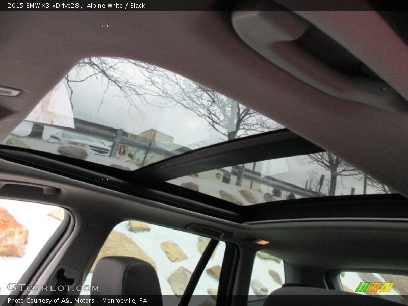 Alpine White / Black 2015 BMW X3 xDrive28i