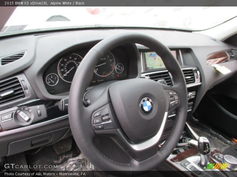 Alpine White / Black 2015 BMW X3 xDrive28i