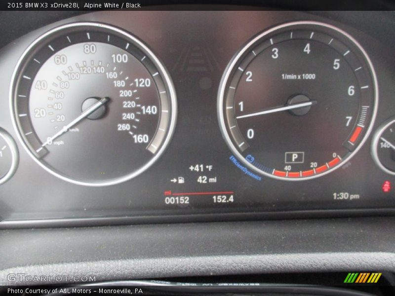 Alpine White / Black 2015 BMW X3 xDrive28i