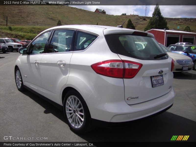White Platinum / Medium Light Stone 2013 Ford C-Max Hybrid SEL