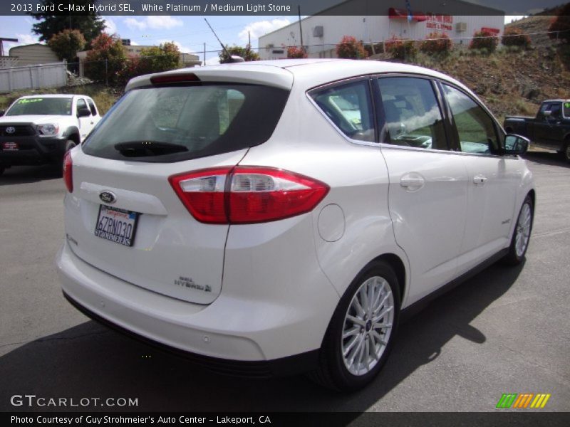 White Platinum / Medium Light Stone 2013 Ford C-Max Hybrid SEL