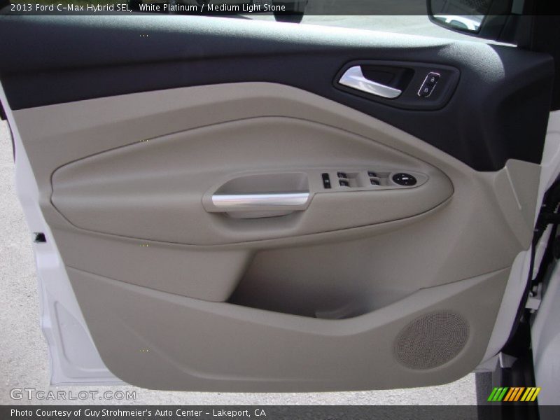 White Platinum / Medium Light Stone 2013 Ford C-Max Hybrid SEL