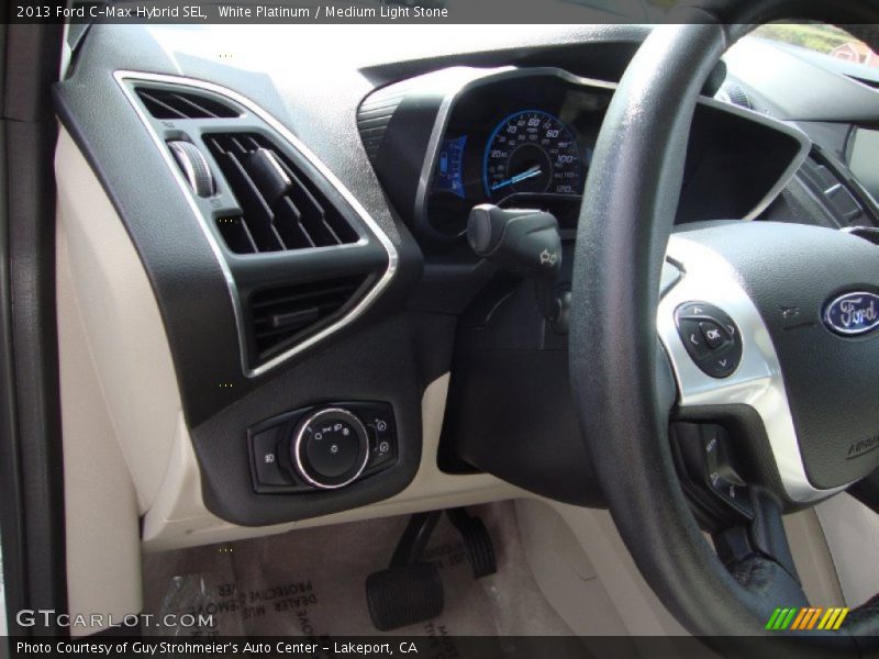 White Platinum / Medium Light Stone 2013 Ford C-Max Hybrid SEL