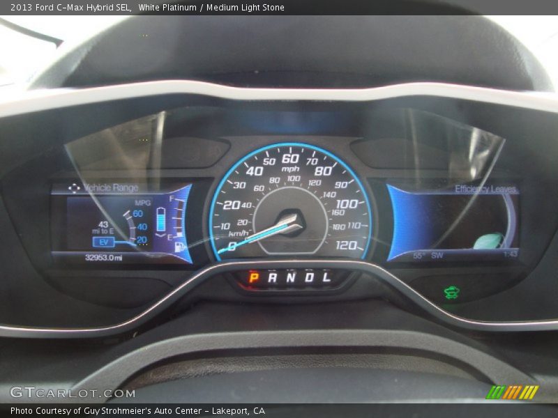 White Platinum / Medium Light Stone 2013 Ford C-Max Hybrid SEL