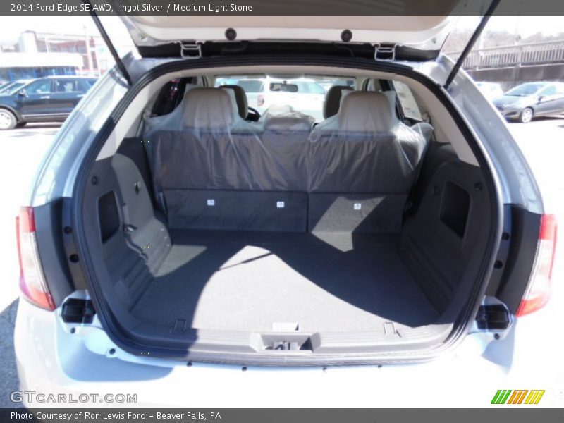 Ingot Silver / Medium Light Stone 2014 Ford Edge SE AWD