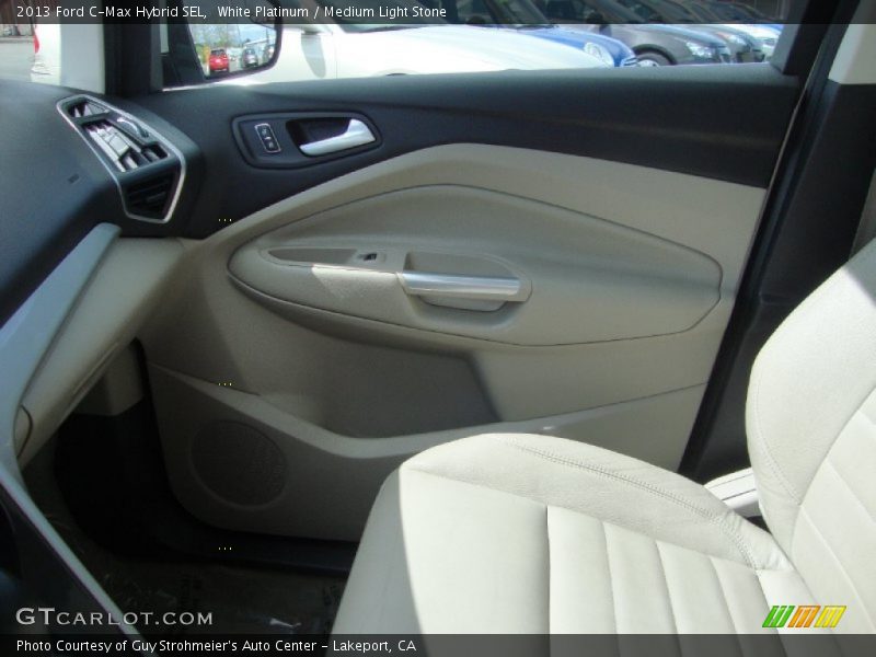 White Platinum / Medium Light Stone 2013 Ford C-Max Hybrid SEL