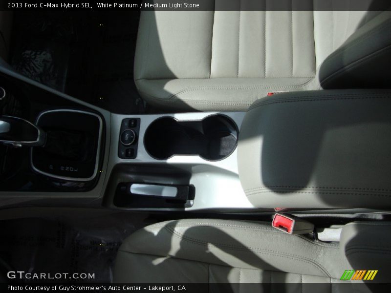 White Platinum / Medium Light Stone 2013 Ford C-Max Hybrid SEL