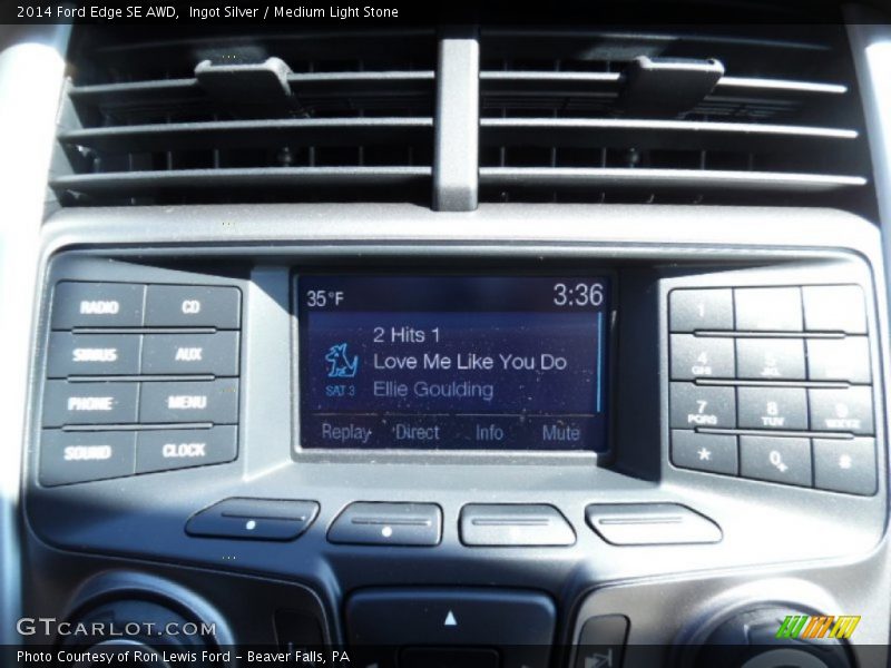 Ingot Silver / Medium Light Stone 2014 Ford Edge SE AWD
